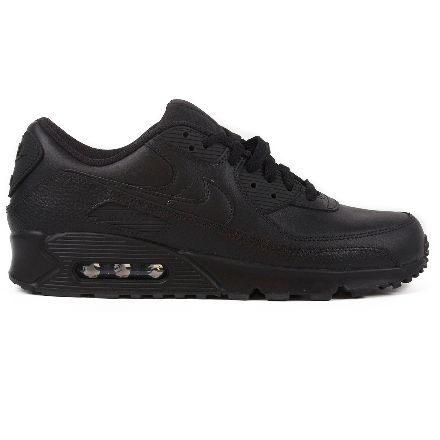 Кроссовки Nike Air Max 90 Leather Triple Black CZ5594-001