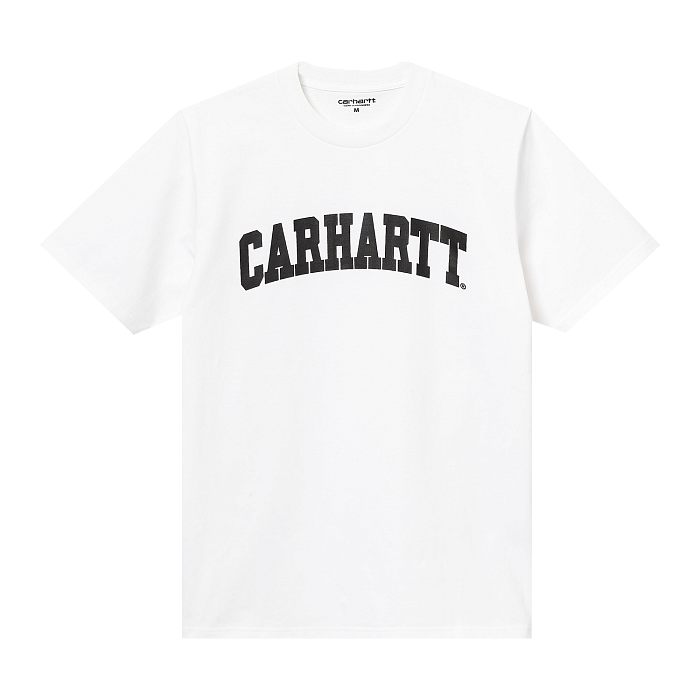 Футболка Carhartt WIP I028990 white/ черное лого