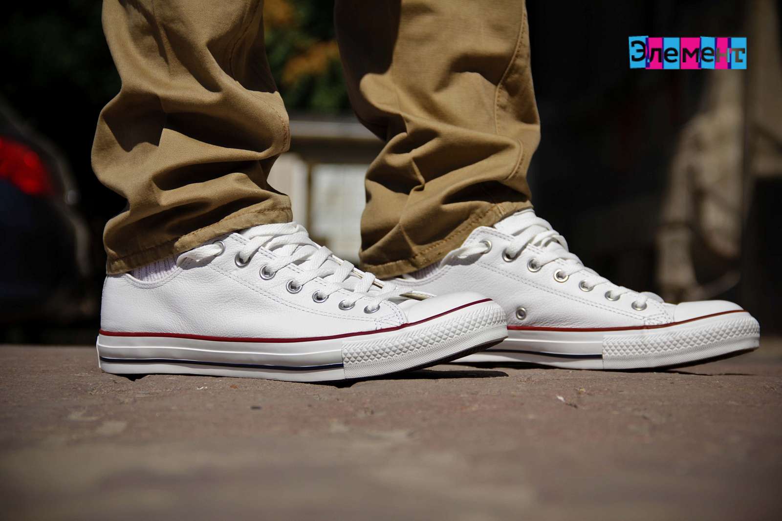 Кеды Converse Chuck Taylor All Star 132173 white кожа  — фото 3
